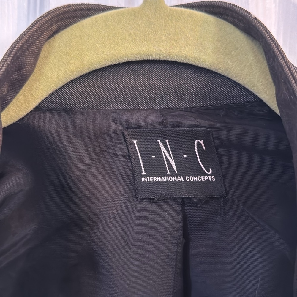INC Dark Denim Blazer- Fits like a Large - Picture 2 of 5